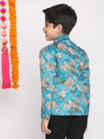 JBN Creation Boys' Silk Blend Nehru Jacket