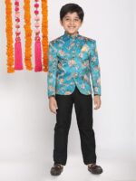 JBN Creation Boys' Silk Blend Nehru Jacket