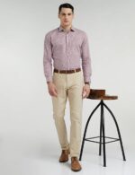 Van Heusen Men Cotton Solid Slim Fit Formal Shirt