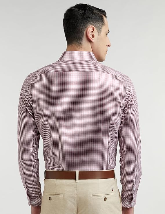 Van Heusen Men Cotton Solid Slim Fit Formal Shirt