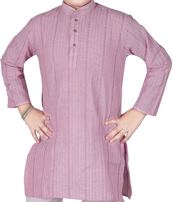 AJ DEZINES Boys Cotton Full Sleeve Solid Printed Kurta Pajama Set for Kids - Ethnic wear
